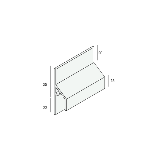 Trim/kraal aansluitpr.10mm Keralit dakr.