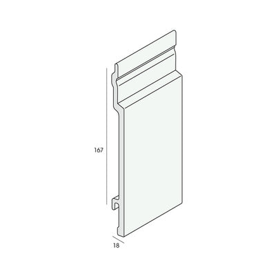 Novicell sponningdeel 167mm grove nerf